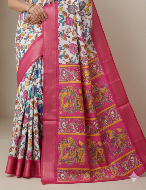 Dark_Pink_Premium_Dola_Silk_Saree_For_Women
