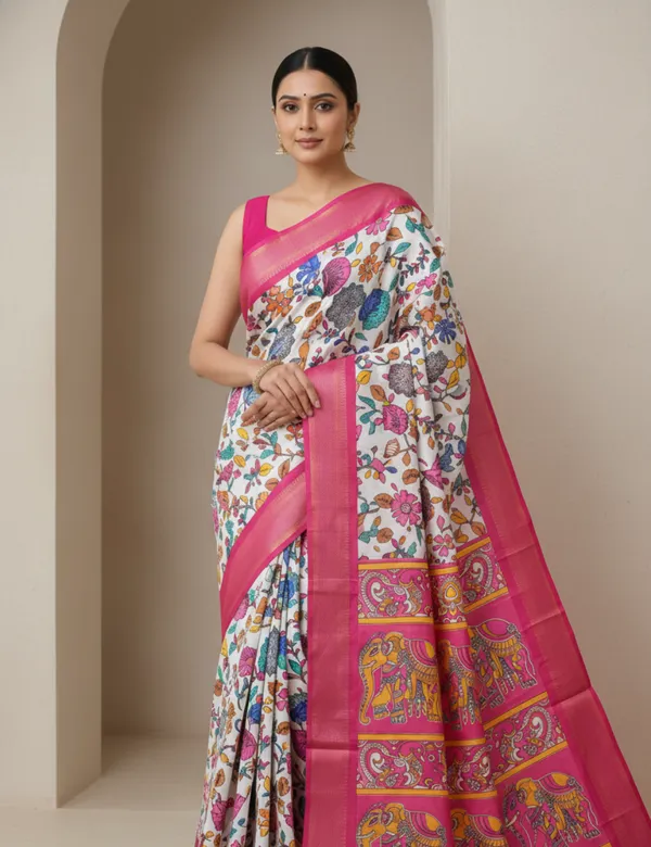 Dark_Pink_Premium_Dola_Silk_Saree_For_Women