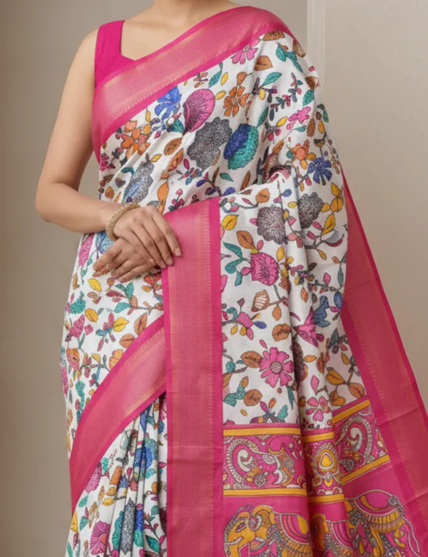 Dark_Pink_Premium_Dola_Silk_Saree_For_Women