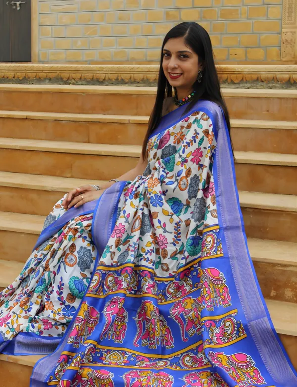 Blue_Premium_Dola_Silk_Saree_For_Women