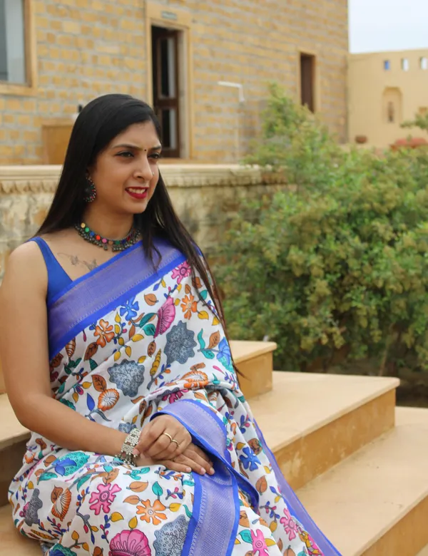 Blue_Premium_Dola_Silk_Saree_For_Women