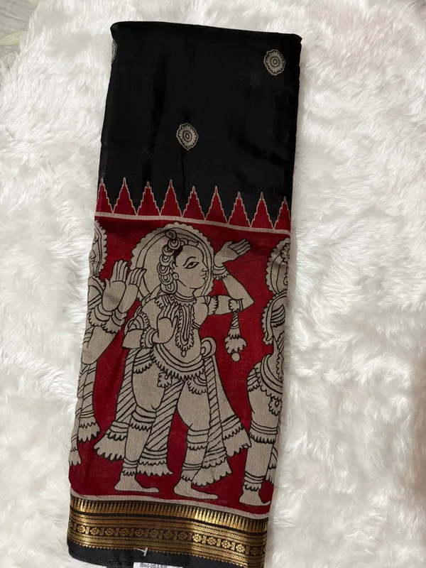 Black_And_Maroon_Premium_Silk_Saree_For_Women