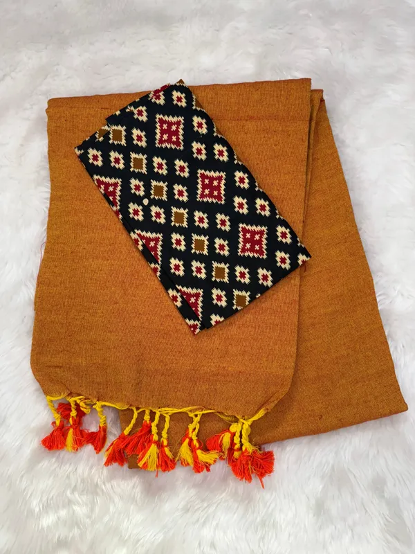Mustard_Yellow_Premium_Cotton_Saree_For_Women