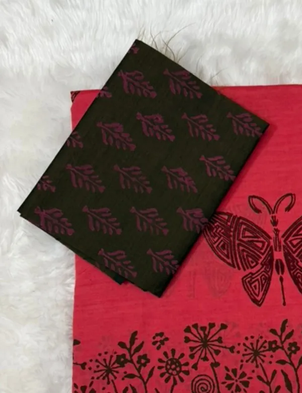 Dark_Pink_Premium_Cotton_Saree_For_Women
