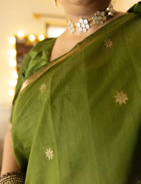 Light_Green_Premium_Silk_And_Cotton_Saree_For_Women