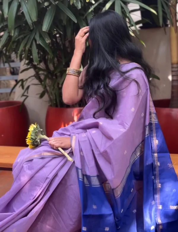 Lavender_And_Blue_Premium_Silk_And_Cotton_Saree_For_Women