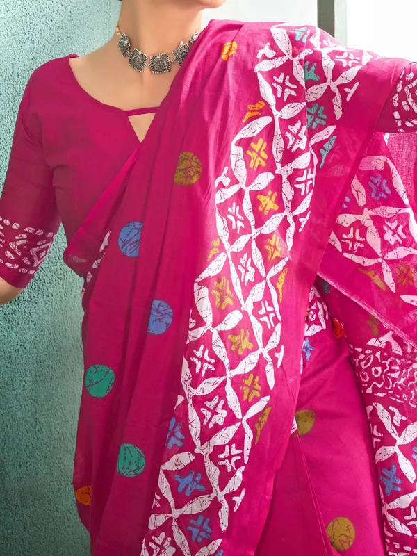 Pink_Premium_Mul_Cotton_Saree_For_Women