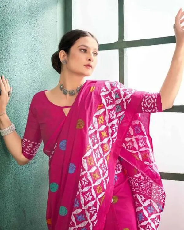 Pink_Premium_Mul_Cotton_Saree_For_Women