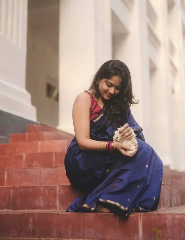 Blue_Premium_Silk_And_Cotton_Saree_For_Women