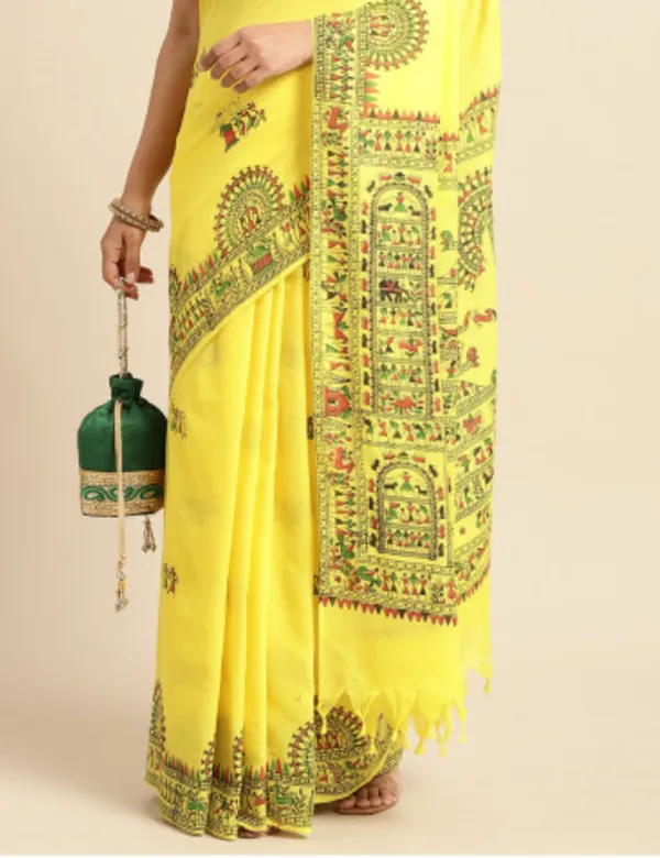 Yellow_Premium_Pure_Cotton_Saree_For_Women