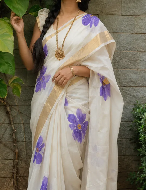 White_Premium_Cotton_Saree_For_Women