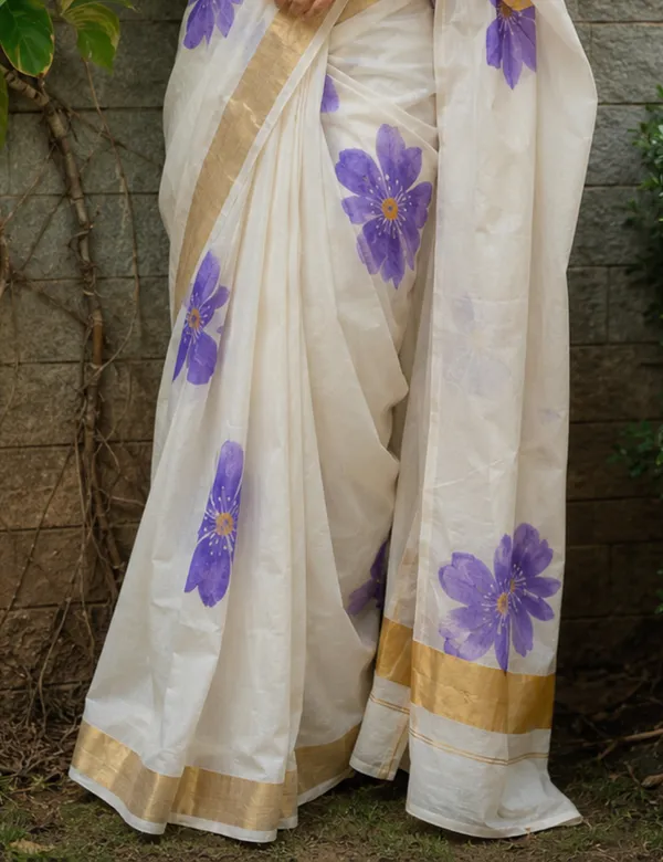 White_Premium_Cotton_Saree_For_Women