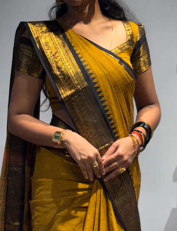 Mustard_Premium_Cotton_Saree_For_Women