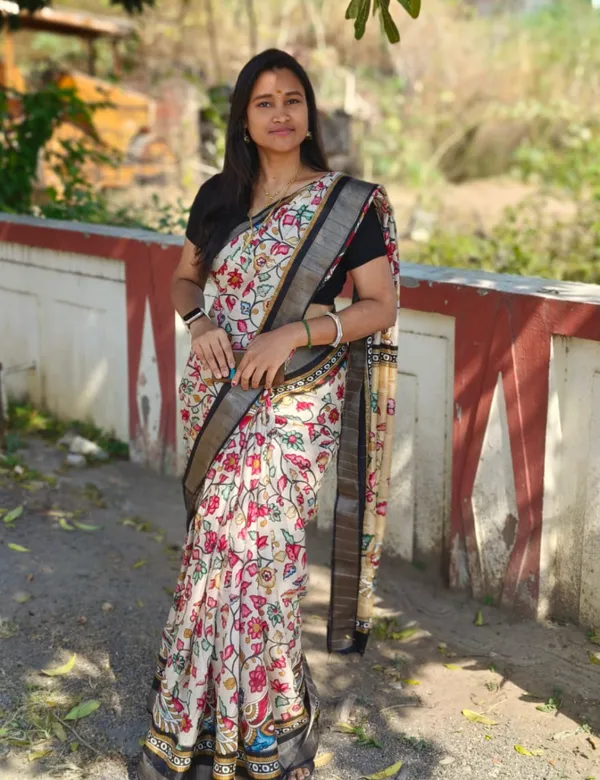 White_Premium_Semi_Tussar_Silk_Saree_For_Women