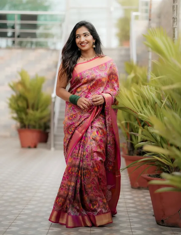 Pink_Premium_Semi_Silk_Saree_For_Women