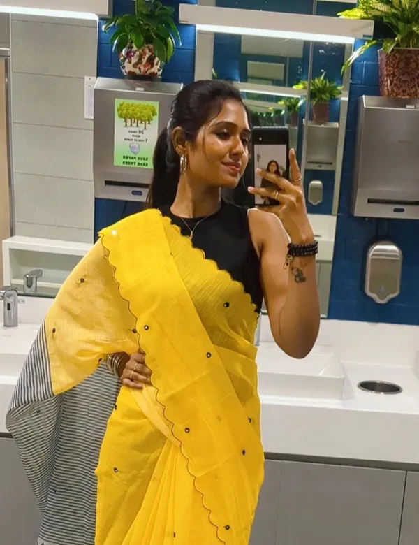 Yellow_Premium_Chanderi_Linen_Saree_For_Women