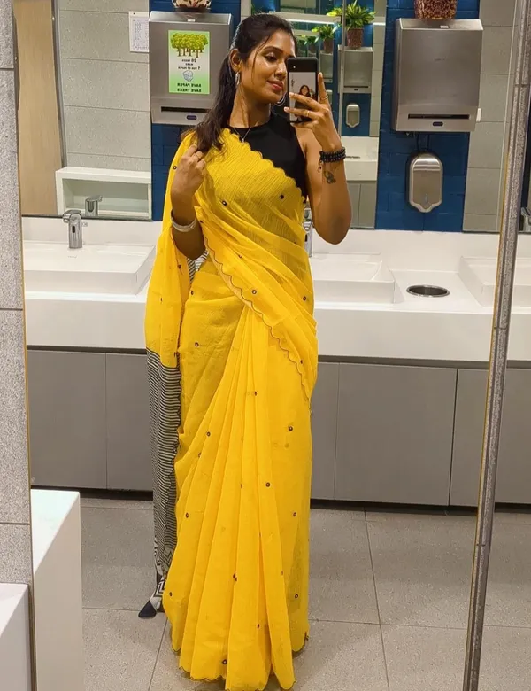 Yellow_Premium_Chanderi_Linen_Saree_For_Women