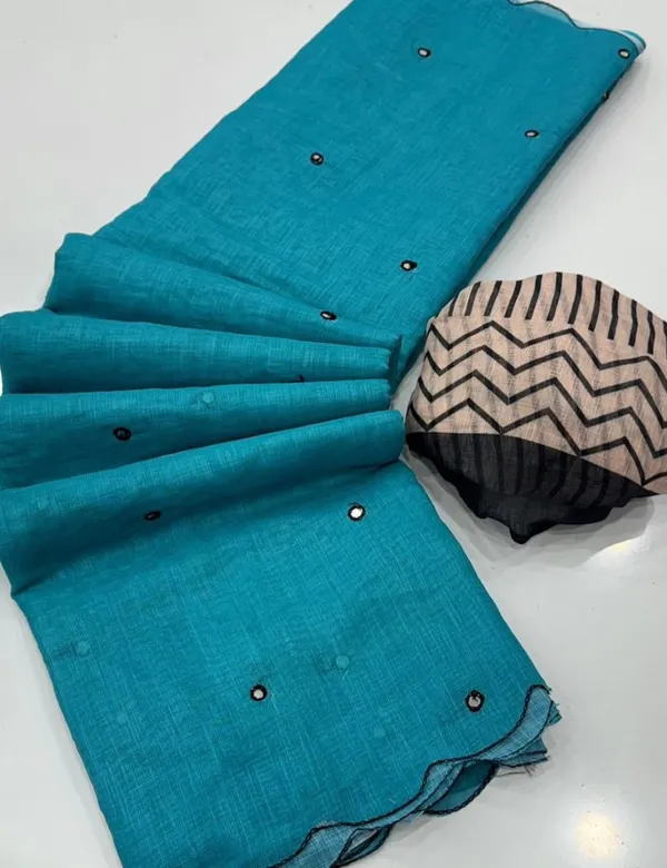 Blue_Premium_Chanderi_Linen_Saree_For_Women