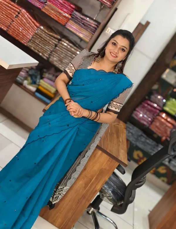 Blue_Premium_Chanderi_Linen_Saree_For_Women