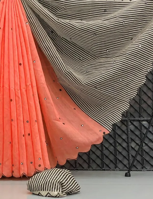 Peach_Premium_Chanderi_Linen_Saree_For_Women