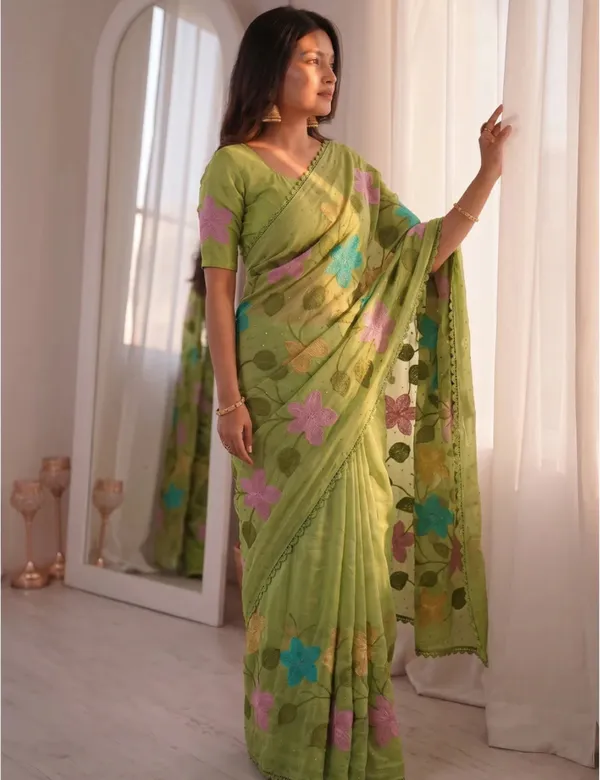 Green_Premium_Viscose_Saree_For_Women