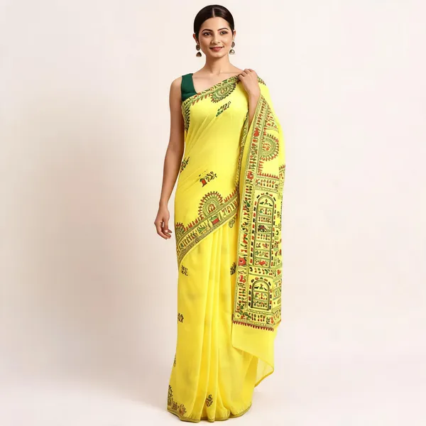 Yellow_Premium_Pure_Cotton_Saree_For_Women