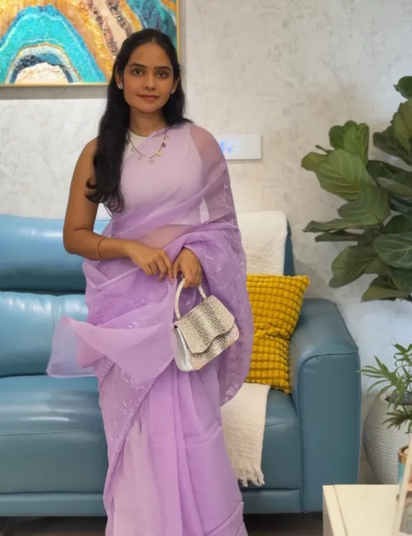 Lavender_Embroidered_Kota_Doria_Saree_For_Women