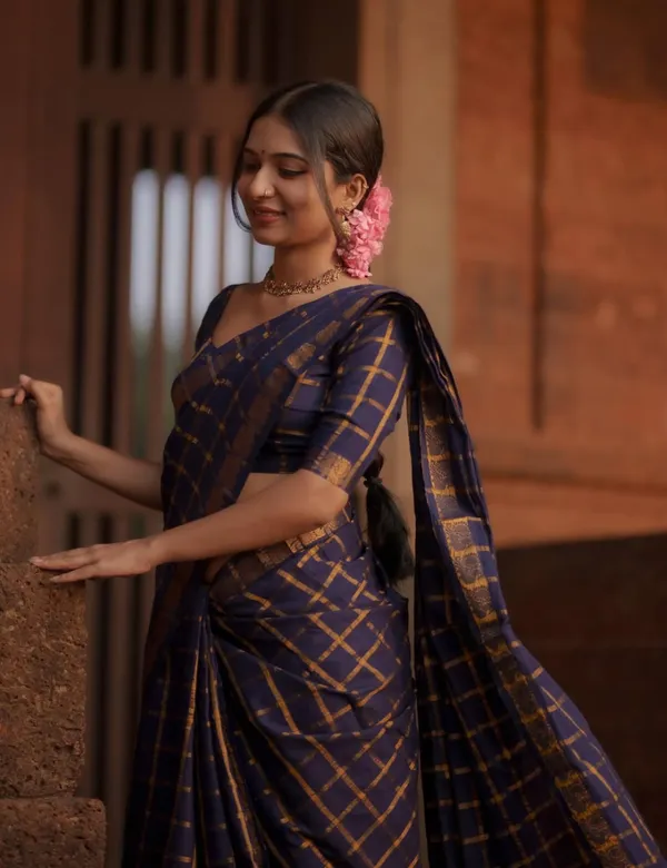 Blue_Premium_Pure_Cotton_Saree_For_Women