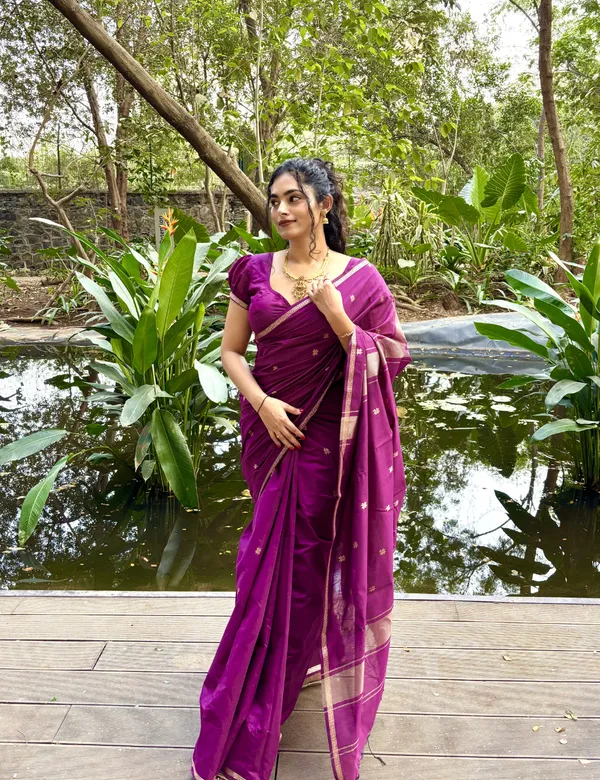 Violet_Premium_Silk_And_Cotton_Saree_For_Women