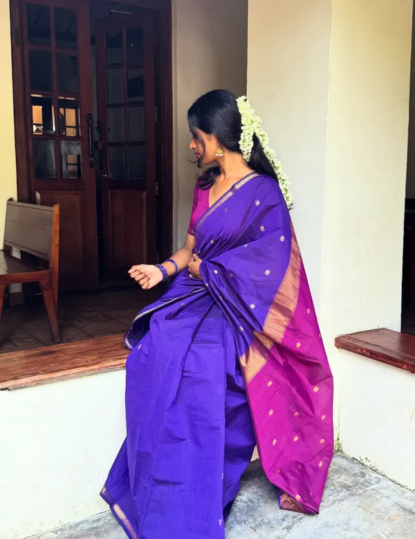 Violet_and_Pink_Premium_Silk_And_Cotton_Saree_For_Women