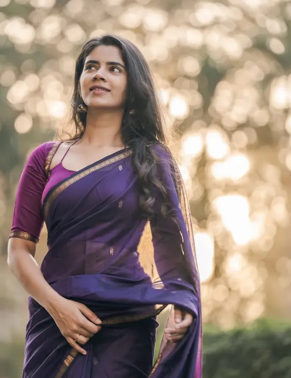 Violet_and_Purple_Premium_Silk_And_Cotton_Saree_For_Women