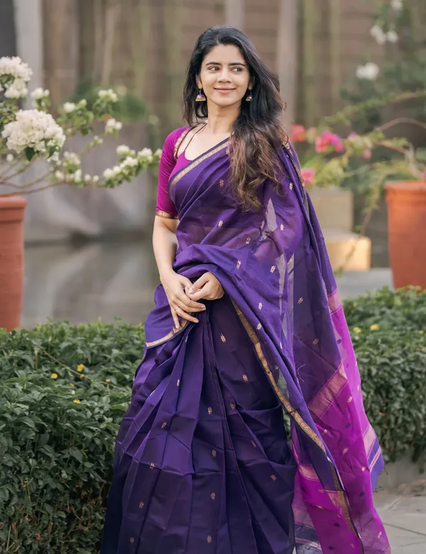 Violet_and_Purple_Premium_Silk_And_Cotton_Saree_For_Women