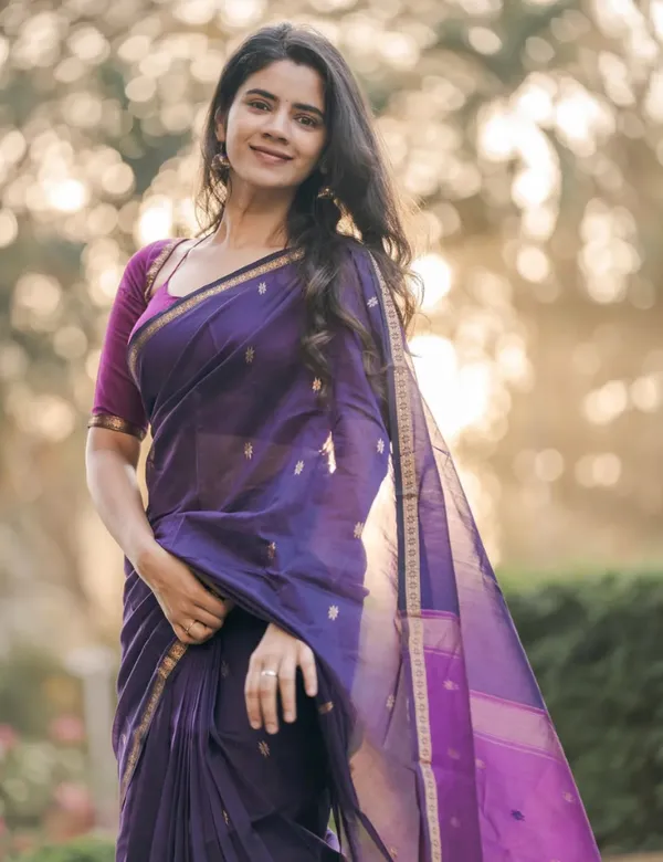 Violet_and_Purple_Premium_Silk_And_Cotton_Saree_For_Women