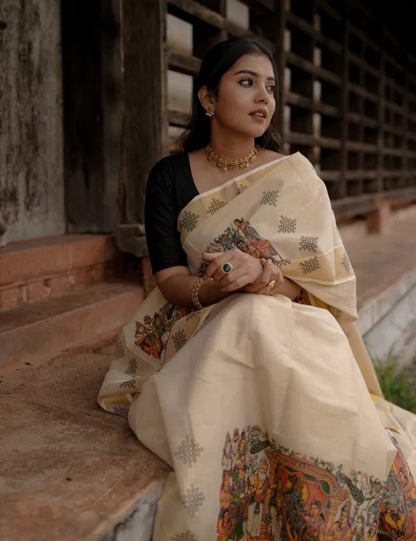 Seetha_Kalyanam_Mural_Kasavu_Tissue_Saree_For_Women