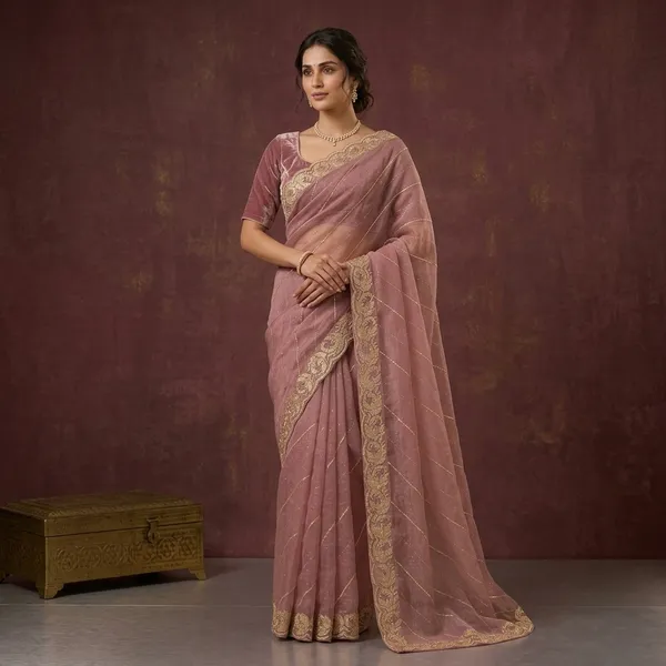 Dusty_Mauve_Pink_Net_Embroidered_Floral_Saree_For_Women