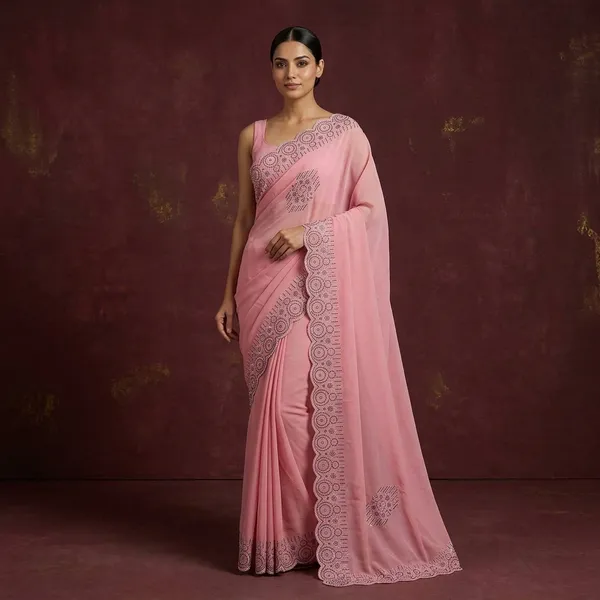 Dusty_Pink_Japan_Satin_Circular_Motif_Embellished_Saree_For_Women
