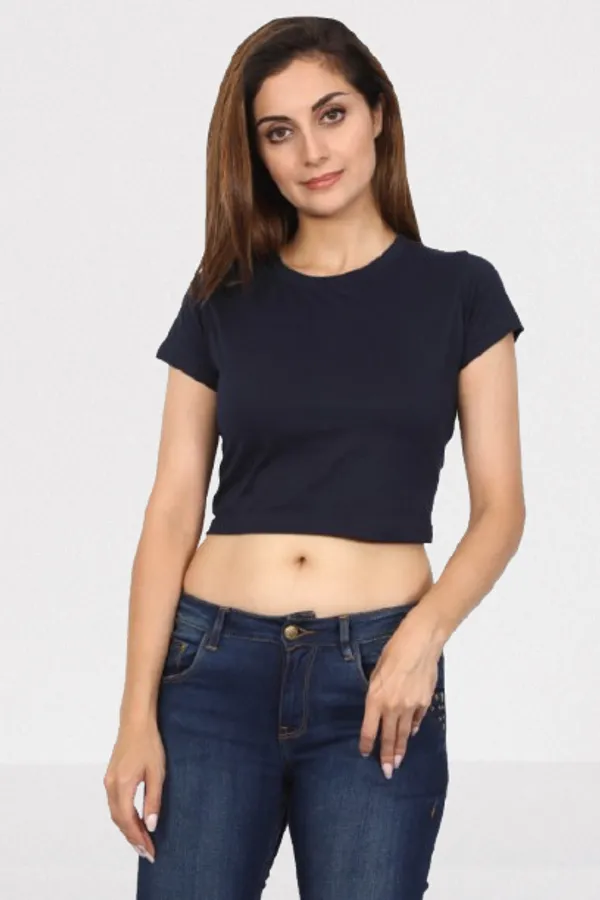 Navy_Blue_Cotton_Crop_Top_For_Women