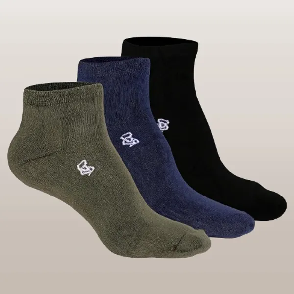 Black_Navy_Blue_Olive_Green_Cotton_Ankle_Length_Socks_For_Men_Pack_Of_3