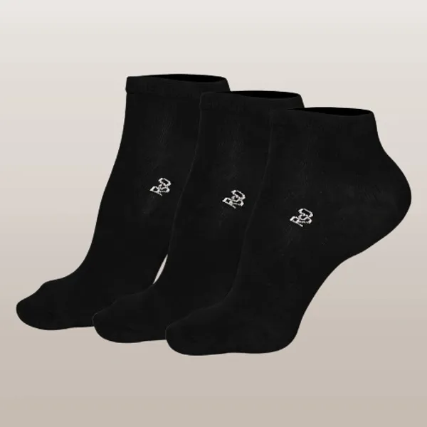 Black_Cotton_Ankle_Socks_For_Unisex_Pack_Of_3