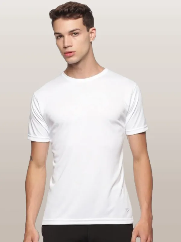 White_Polyester_Half_Sleeve_T_Shirt_For_Men