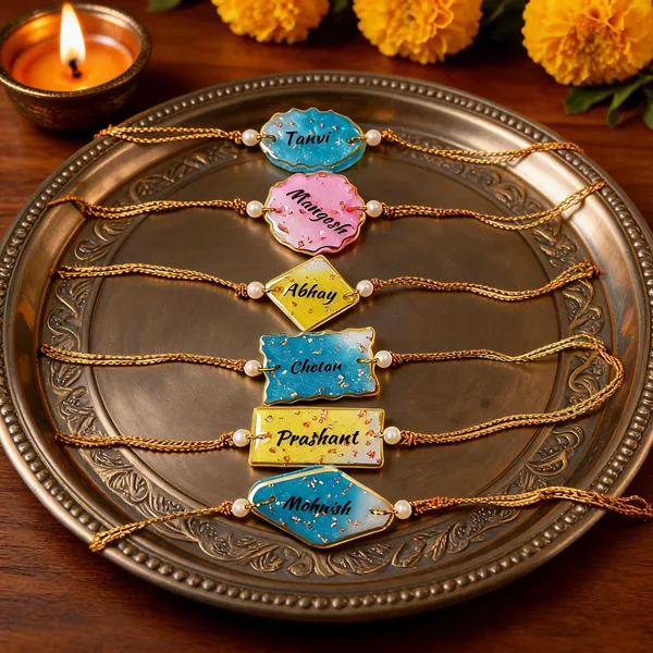 Multicolor_Personalized_Name_Rakhi_Set_Pack_Of_6