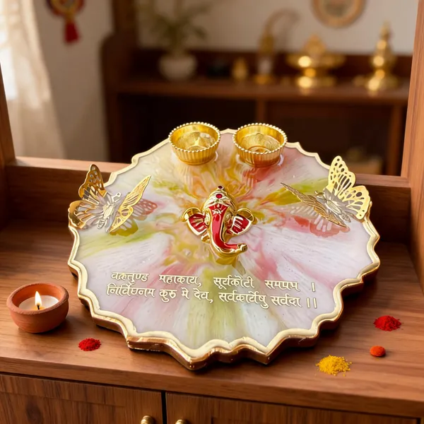 Metal_Resin_Festive_Ganesh_Floral_Pooja_Thali_Set