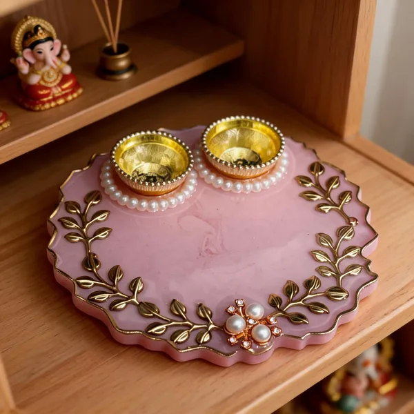 Resin_Metal_Festive_Floral_Vine_Pooja_Thali_Set