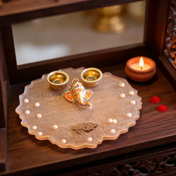 Resin_Festive_Ganesha_Amber_Pooja_Thali_Set