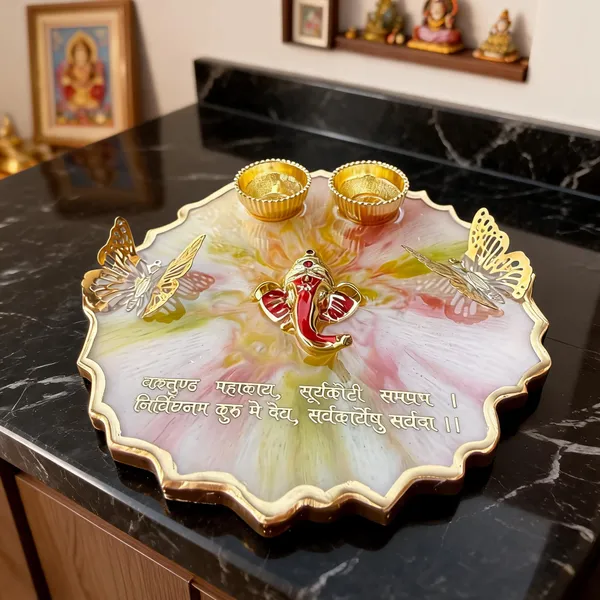 Metal_Resin_Traditional_Ganesha_Floral_Pooja_Thali_Set