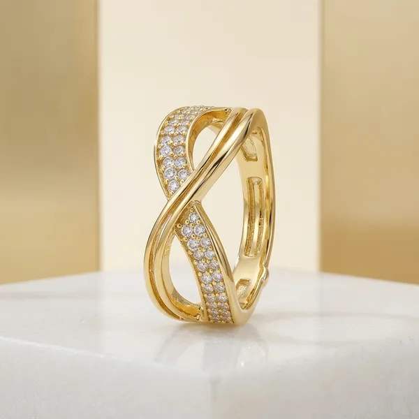 Gold_Stainless_Steel_Infinity_Crossover_Ring_For_Women