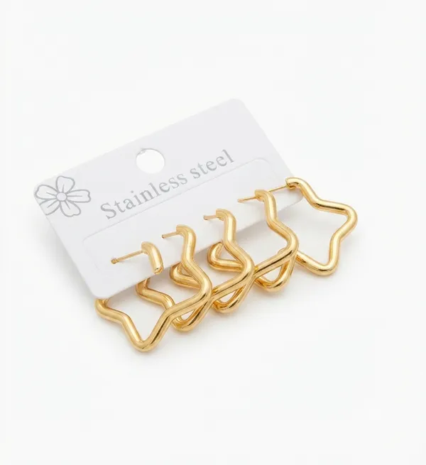 Gold_Stainless_Steel_Star_Hoop_Earrings_For_Women
