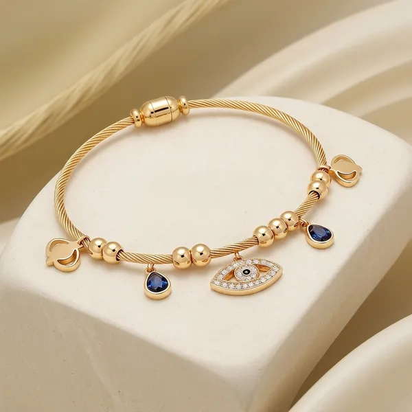 Gold_Stainless_Steel_Evil_Eye_Charm_Bracelet_For_Women