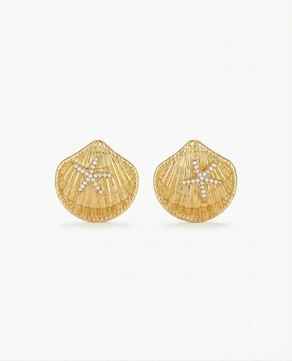 Gold_Stainless_Steel_Starfish_Stud_Earrings_For_Women