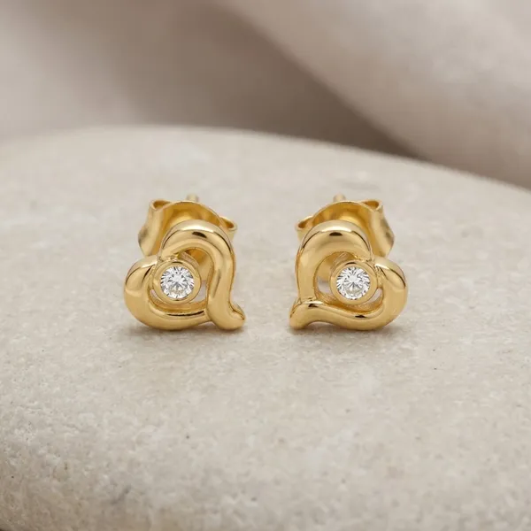 Gold_Stainless_Steel_Sculpted_Stone_Centre_Stud_Earrings_For_Women